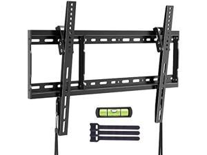 TV Wall Mount Bracket for Most 3770 Inch LED LCD OLED Plasma Flat Curved Screen TVs Fits 1624 Inch Wood Studs with Max VESA 600x400mm and Loading 132lbs Black EBLTK4