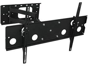 MountIt Articulating TV Wall Mount LowProfile Full Motion Design for 32  60 inch Screen LCD LED 4K Flat Panel Screen TVs 175 lb Weight Capacity Black MI326B
