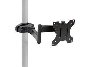 MountIt Universal VESA Pole Mount with Articulating Arm  Full Motion TV Pole Mount Bracket  VESA 75 100  Fits TVs or Monitors Up to 32 Inches MI391