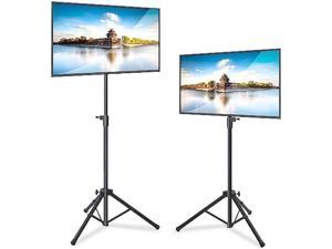 Pyle LED TV Tripod Stand  2 Pcs Portable TV Stand Foldable TV Stand Mount Fits LCD Flat Panel Screen TV Up to 32 wAdjustable Tilt  Height 22lbs Weight Capacity VESA 75 100  PTVSTNDPT3215X2