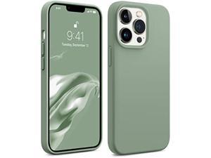 AOTESIER Soft Silicone Case for iPhone 13 Pro Max Case Military Shockproof Protection AntiScratch Microfiber Lining Flexible Bumper Phone Case Ultra Slim Thin Cover 67 inch Calke Green
