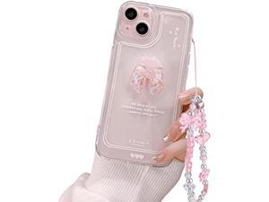 COOWEEK Heart Phone Case Compatible with iPhone 12, Clear Holographic Love  Heart Pattern Cute Case with Card Holder Soft Cover,6.1 Inch