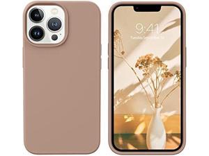 GUAGUA Compatible with iPhone 13 Pro Max Case 67 Inch Liquid Silicone Soft Gel Rubber Slim Microfiber Lining Cushion Texture Cover Shockproof Protective Phone Case for iPhone 13 Pro Max Khaki