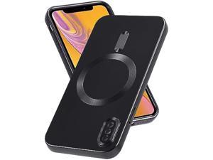 Yetagso Magnetic for iPhone X for iPhone Xs CaseSoft Silicone iPhone XiPhone Xs Phone Case with Camera ProtectionAntiScratch iPhone XiPhone Xs Case Compatible with MagSafe Black