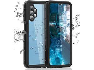 Samsung Galaxy A32 5G Waterproof Case with Builtin Screen Protector Dustproof Shockproof Drop Proof Case Rugged Full Body Underwater Protective Cover for Samsung Galaxy A32 5G Black
