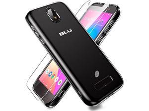 Dioxide Compatible for BLU View 2 B130DL Case with Screen Protector Full Body Protection Case Transparent Silicone Bumpers Shockproof Case for BLU View 2 B130DL