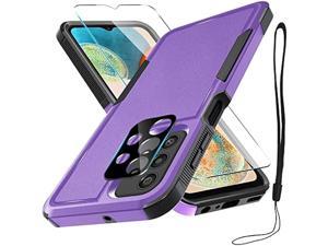 for Samsung Galaxy A23 5G4G Case with Tempered Glass Screen Protector and Camera Lens CoverHeavy Duty Rugged Shockproof Full Body Protective Phone CoverLavender
