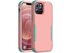 Vooii Compatible with iPhone 12 Pro Max Case 10 FT Military Grade Drop Protection 3 in 1 Heavy Duty AntiSlip Shockproof Full Body Protective Frosted Phone Case for iPhone 12 Pro Max  PinkMint