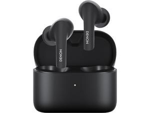 Denon AHC630W True Wireless Earphones inEar Bluetooth Earbuds with Mic 18 Hours of Battery Life IPX4 Rated Water Resistance Includes 3 Silicone Ear Tips  Charging Cable Black