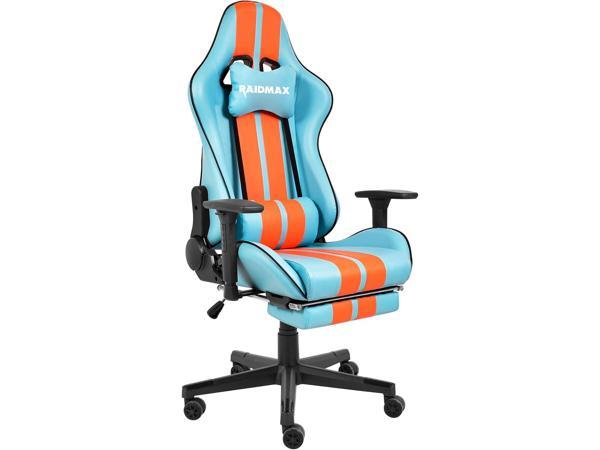 Raidmax DK802 Series Computer-Gaming-Chairs, Soft Breathable Fabric All Day Gaming  Chair, Heavy Duty Gas Lift and Metal Base, Magnetic Head Pillow, Lumbar  Support Pillow Grey 