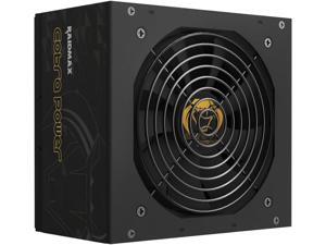 RAIDMAX Cobra ATX 3.1 Power Supply 850W, Fully Modular 80+ Gold Certified Gaming PSU, PCIe Gen 5 Ready, High-Performance Power Supply for Gaming PCs, RoHS, Active PFC, Black Flat Cables