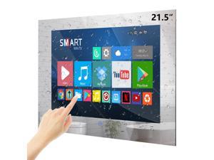 Haocrown 215 Inch Bathroom TV Waterproof Touch Screen Smart Mirror Android 11 Television Full HD 1080p Smart TV with ATSC Tuner WiFi Bluetooth8GB64GB