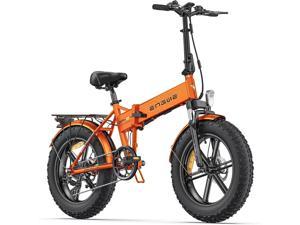 ENGWE EP2 Pro 960W Folding Electric Bike for Adults 2040 All Terrain Fat Tires Mountain Beach Snow Electric Bicycles 7 Speed Gear EBike with Removable Lithium Battery 48V 13AH Up to 28MPH Orange