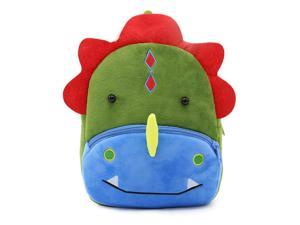 Anykidz 3D Green Dinosaur School Backpack Cute Animal With Cartoon Designs Children Toddler Plush Bag For Baby Girls and Boys