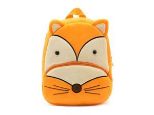 Anykidz 3D Orange Fox School Backpack Cute Animal With Cartoon Designs Children Toddler Plush Bag For Baby Girls and Boys