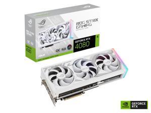 ASUS ROG Strix GeForce RTX 4080 OC WHITE Edition Gaming Graphics Card (PCIe 4.0, 16GB GDDR6X, HDMI 2.1a, DisplayPort 1.4a) ROG-STRIX-RTX4080-O16G-WHITE Video Card