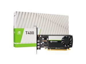 NVIDIA Quadro T400 4GB Graphics Card, Boxed Package, GDDR6 Memory, 250MHz, 64-bit, Bandwidth 80GB/s, PCIe3.0x16 low profile 3x Mini DisplayPort, Entry-level Professional Rendering
