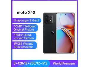 Global Firmware Motorola Moto X40 5G Smartphone 67 Snapdragon 8 Gen 2 50MP Triple Camera 125W Fast Charging 4600mAh Battery Black 12GB 512GB