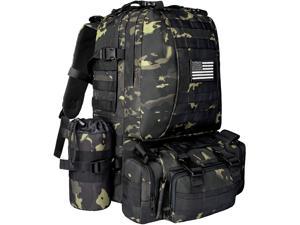 NOOLA Military Tactical Backpack Molle Bag Army Assault Pack Detachable Rucksack