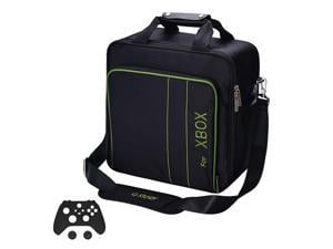 GSTORY Carrying Case for Xbox Series X S Xbox Series X Carrying Case Travel Travel Bag for Xbox Console Controllers and Gaming Accessories Included Silicone Cover Skin Protector