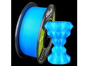 Dikale PLA 3D Printer Filament Luminous Blue 175mm No Tangle Net Weight 22lbs Spool 1kg PLA Pro Plus Blue with Glow in The Dark Effect