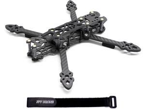 225mm FPV Racing Drone Frame Carbon Fiber 5 inch Quadcopter Freestyle Frame Kit with Lipo Battery Strap