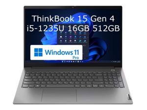 Lenovo ThinkBook 15 Gen 4 156 FHD 12th Gen Intel 10Core i51235U 16GB RAM 512GB PCIe SSD Fingerprint W11P Business Laptop