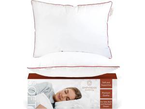Bedding Bed Pillows for Sleeping  Premium Pillows King Size Set of 2  Perfect for Stomach Side and Back Sleepers  20 x 36 inchesWhite