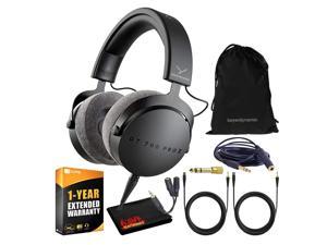 DT 700 Pro X ClosedBack Studio Headphones Bundle with Detachable Cable Headphone Splitter Extension Cable and Extended Protection Plan