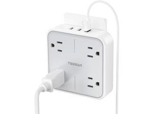 Multi Plug Outlet Extender, TESSAN Surge Protector Wall Outlet Splitter, Mu...