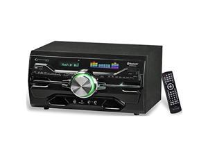 Technical Pro 4000 Watts Professional Bluetooth Home Audio Receiver wBuiltin DVD Player Dual 14 Mic and USB SD Inputs Volume and Echo Controls Remote Included for Karaoke Parties and More