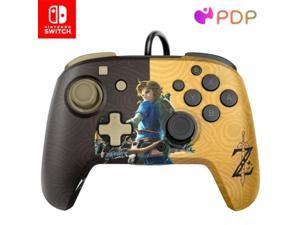 PDP REMATCH Enhanced Wired Nintendo Switch Pro Controller Switch LiteOLED Compatible Zelda Breath of the Wild GoldBlack
