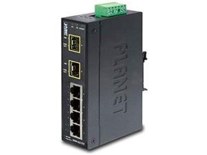 PLANET TECHNOLOGY ISW621TF IP30 Industrial Ethernet Switch 4Port 10100BaseTX  2Port 100BaseFX SFP SMMM SFP 4075C