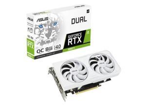 ASUS Dual NVIDIA GeForce RTX 3060 Ti White OC Edition Graphics Card PCIe 40 8GB GDDR6X Memory HDMI 21 DisplayPort 14a 2Slot Design Axialtech Fan Design 0dB Technology and More