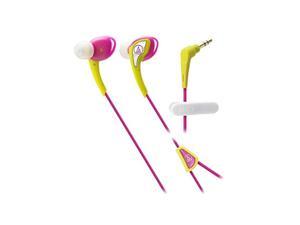 AudioTechnica ATHSPORT2YP SonicSport InEar Headphones YellowPink