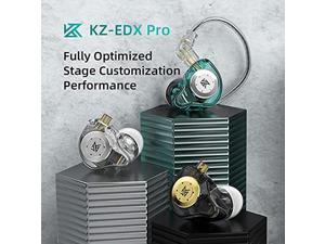 KZ EDX Pro in Ear Monitors Audifonos CCZ Coffee Bean in Ears for Singers Musicians HiFi Stereo Stage Wired Earbuds in Ear Headphones
