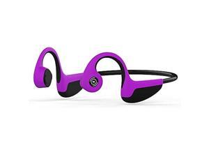 Bone Conduction Headphones Bluetooth 50 Open Ear Wireless Headset Pink Purple Gym Earphone HiFi Stereo with Mic Sweatproof Sports Headphones for Running Driving Cycling Purple