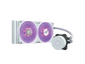 CoolerMaster MasterLiquid ML240L RGB V2 White,Close-Loop AIO CPU Liquid Cooler, Gen3 Dual Chamber Pump,240mm Radiator,SickleFlow 120 PWM ARGB, AMD Ryzen AM5/AM4, Intel LGA1700/1200 (MLW-D24M-A18PC-RW)