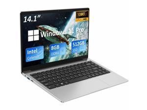  Customer reviews: 15.6 inch Laptop, IPS Display, 64-bit  Quad-core celeron_j4115 Processor, 8GB RAM, 256GB SSD, scalable 1TB SSD  Solid State Drive, 10000mAh high Battery Life, Windows 10 Pro