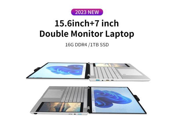 2024 Intel N95 15.6 inch +7'' Touch Laptop 16GB RAM 512GB SSD Drawing  Learing Double Screen Notebook Windows 11 RGB Backlit PC - AliExpress