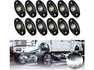 NeweggBusiness - White Led Rock Lights Kit, 12 Pods
