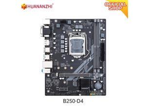 HUANANZHI B250 D4 M-ATX Motherboard LGA 1151 Support 6/7/8/9 generation DDR4 2133/2400/2666MHz 32GB M.2 SATA3 USB3.0 VGA