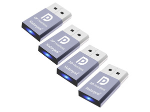 Malarpon DispalyPort Headless Ghost Display Emulator with Blue Light for PC 4K DP Dummy Plug (fit Headless 1080@60Hz-3840x2160@17Hz) 4P