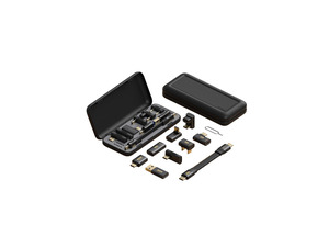 Hagibis USB-C Adapter Kit, Multifunction 80Gbps 240W 8K@60Hz USB4 V2.0 Type-C Right Angle Adapter 90 Degree Convertor Set Magnetic Storage Case with USB4 Cable and SIM Card Eject Pin
