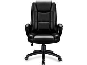 OFIKA Home Office Chair, 400LBS Big and Tall Computer Chair Heavy Duty Design, Ergonomic High Back Cushion Lumbar Back Support, Adjustable Executive Leather with Armrest