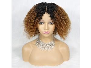 Short Curly Afro Wigs 10A Kinky Curly Human Hair Bob Wig 13x4x1Transparent Lace Front Wigs for Black Women 150 Denisty Brazilian Human Hair Wigs1B30