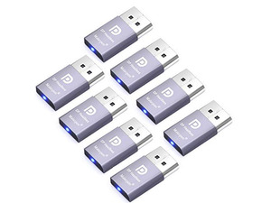 Malarpon DispalyPort Headless Ghost Display Emulator with Blue Light for PC 4K DP Dummy Plug (fit Headless 1080@60Hz-3840x2160@17Hz) 8P