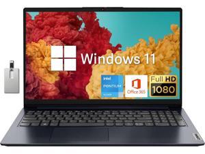 Lenovo IdeaPad 15.6" FHD Laptop, Intel Pentium Silver N6000 Processor, 20GB RAM, 1TB PCIe SSD, 720P HD Webcam, WiFi 5, 1 Year Office, Blue, Win 11, 32GB Hotface USB Card
