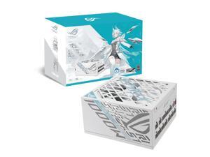ASUS ROG STRIX 1000W Platinum Snow Edition,Gallium Nitride (GaN) ,80PLUS PLATINUM Certified Full Modular, Compatible with PCIe Gen 5.1 and  ATX 3.1 Power Supply, White PSU -ROG-STRIX-1000P-GAMING-Snow
