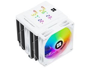 Thermalright Peerless Assassin 120 Digital ARGB White CPU Air Cooler -Temperature Display | 6 Heat Pipes | 1850RPM PWM 120mm Fans, for Intel 1851/1700, AMD AM4/AM5